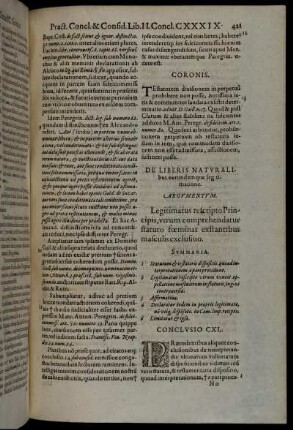 De Liberis Naturalibus eorumdem que legitimatione.