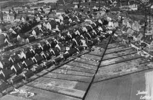 Eigenheimsiedlung in Holzweißig bei Bitterfeld : Blickrichtung Nordwesten