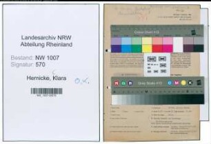 Entnazifizierung Klara Hernicke , geb. 16.05.1898 (Kaufm.Angestellte)