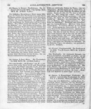 Clauren, H.: Vergissmeinnicht. Ein Taschenbuch. Für 1834. Leipzig: Leo [1833]