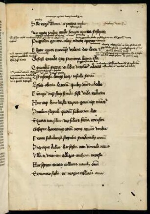 Angeheftet und handschriftlich: Verse aus Vergils Aeneis (16. Jh.)