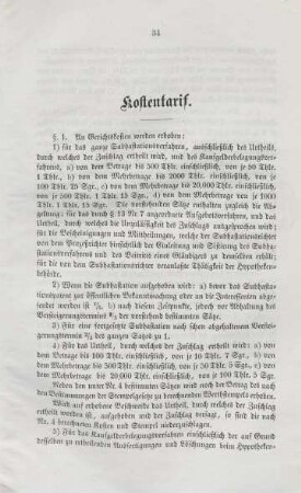 Kostentarif.