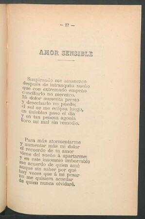 Amor sensible