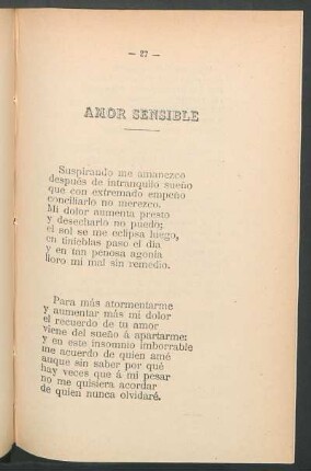 Amor sensible