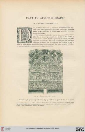 1: L' Art en Alsace-Lorraine : la statuaire monumentale