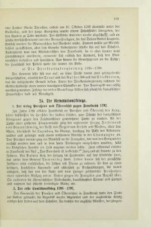 25. Die Revolutionskriege