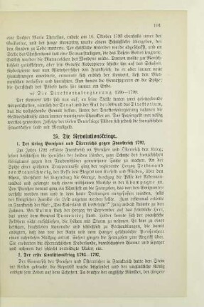 25. Die Revolutionskriege