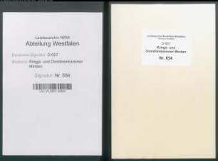 Amt Petershagen - Vogtei Börde - Bauerschaft Hartum: Unterlagen der Revisionskommission - Band 1