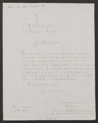 Brief an Kaiserin Augusta : 27.06.1835