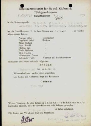 Wintergerst, Heinrich