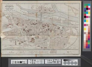 Plan der Stadt Regensburg mit Stadtamhof