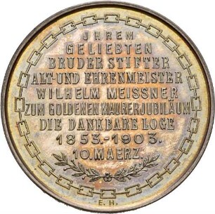 Medaille auf Wilhelm Meissner
