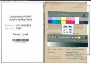 Entnazifizierung Josef Deuss , geb. 26.09.1890 (Friseur)