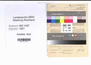 Entnazifizierung Karl Koehler , geb. 18.09.1903 (Zollbeamter)