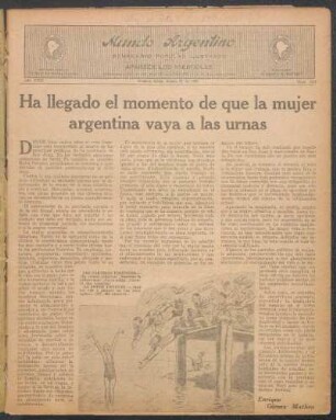 Ha llegado el momento de que la mujer argentina vaya a las urnas