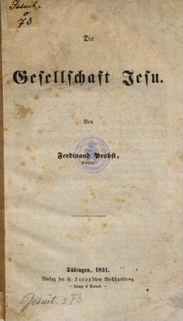 Die Gesellschaft Jesu