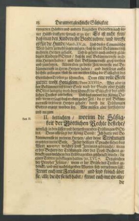 II. betrachten/ worinn die Süßigkeit der Göttlichen Rechte bestehe/