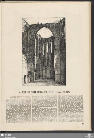 15. Die Klosterkirche Auf dem Oybin