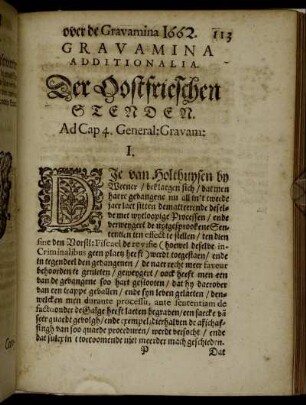 Gravamina Additionalia Der Oostvrieschen Stenden