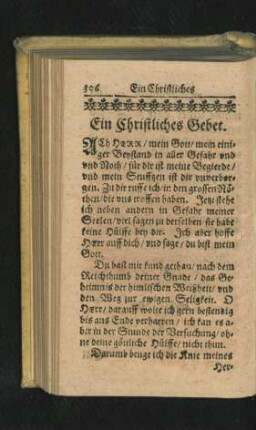 Ein Christliches Gebet.