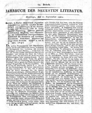 1801-09-21 : 72. Stück