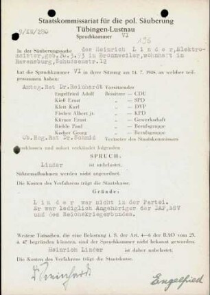 Linder, Heinrich