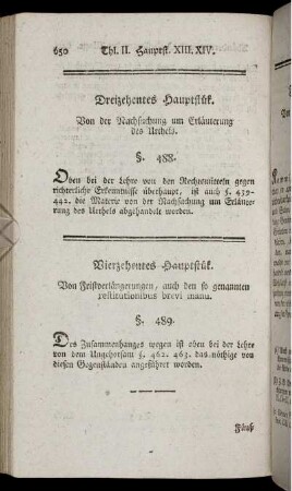 Vierzehentes Hauptstück.