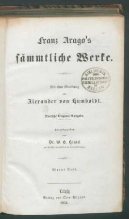 Franz Arago's sämmtliche Werke... 4. Bd