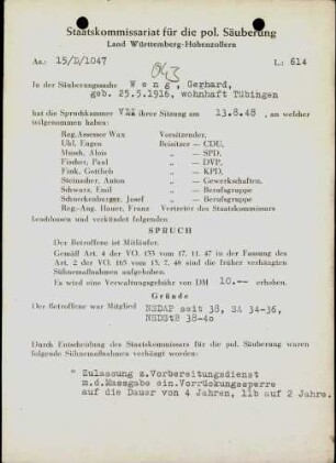 Weng, Gerhard
