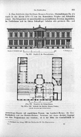 Fig. 193 u. 194. Gebäude des Berliner Kassen-Vereins