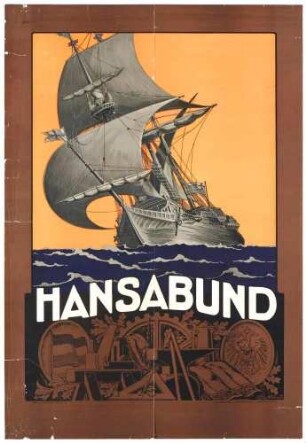 Plakat: Hansabund für Gewerbe, Handel und Industrie