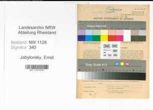 Entnazifizierung Ernst Jabylonsky , geb. 24.03.1899 (Feuerwehrmann)