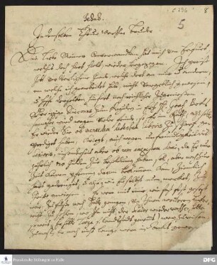 Brief von Justus Samuel Scharschmidt an August Hermann Francke.