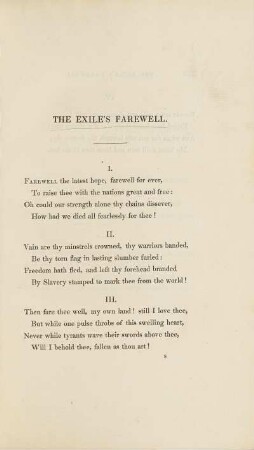 The Exile's Farewell