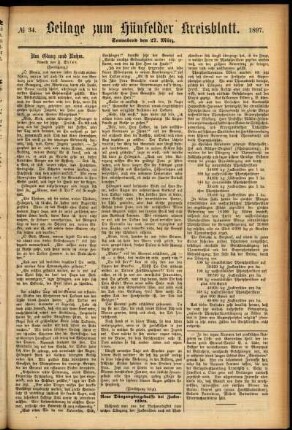Zweite Ausgabe vom Samstag, den 27. März 1897.