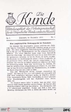 1: Eine jungsteinzeitliche Siedlungsgrube bei Duderstadt