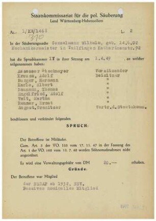Conzelmann, Wilhelm
