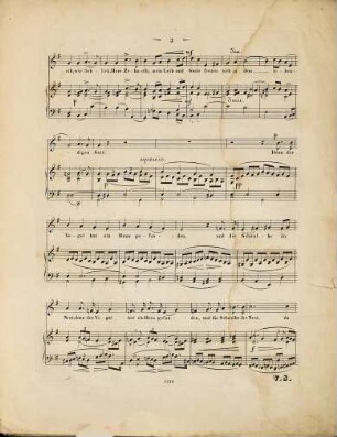 Sechs Psalmen : für 1 Alt- (oder Bass-)Stimme u. Pianoforte ; op. 25, 3. Der 84. Psalm