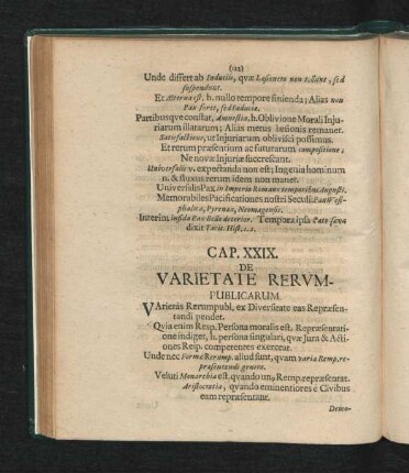 Cap. XXIX. De varietate Rerum-Publicarum.
