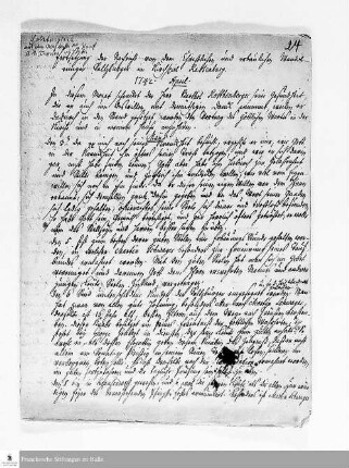 Tagebuch von Andreas Schumann.