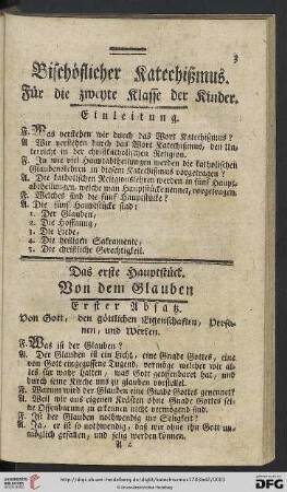 Das erste Hauptstueck: Von dem Glauben