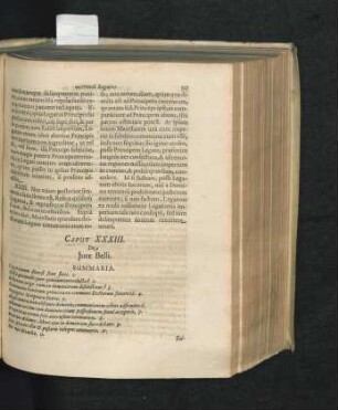 Caput XXXIII. De Iure Belli.