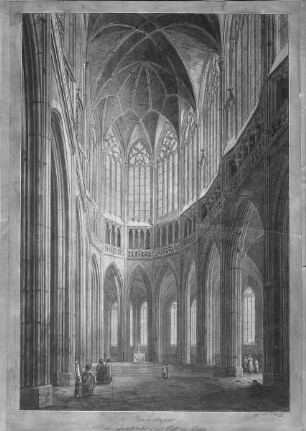 Innere Ansicht der Domkirche des heiligen Veit zu Prag