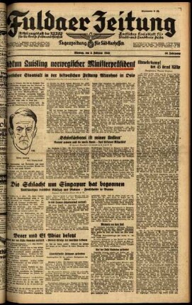 Ausgabe vom Montag, den 02. Februar 1942.