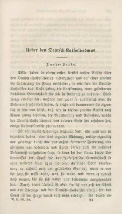 339-370 Ueber den Deutsch-Katholicismus : zweiter Artikel