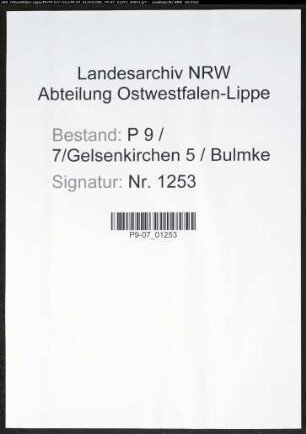 Heiratsregister Standesamt Gelsenkirchen 5 Bulmke