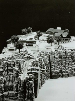 Rathen, Bergrestaurant Bastei, Modell, 1980