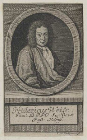 Bildnis des Fridericus Weise