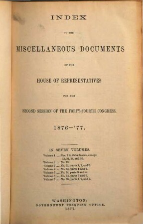 House documents. [294,3.] 1876/77 = Congress 44, Sess. 2