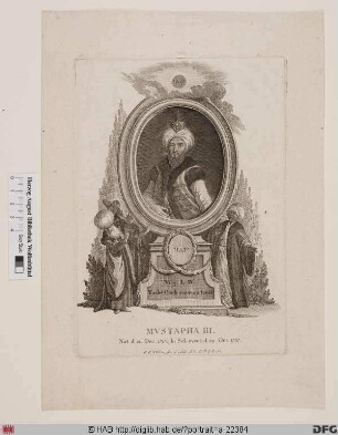 Bildnis Mustafa III., Sultan der Türkei (reg. 1757-73)
